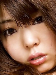 Chubby japanese girl Kei Megumi in black stockings shows monster tits and hairy pussy