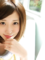 Aya Oshima Showing So Sexy Tits and Leg
