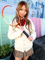 Remika Uehara poses on the street