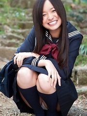 Mayumi Yamanaka takes a walk in her city after classes